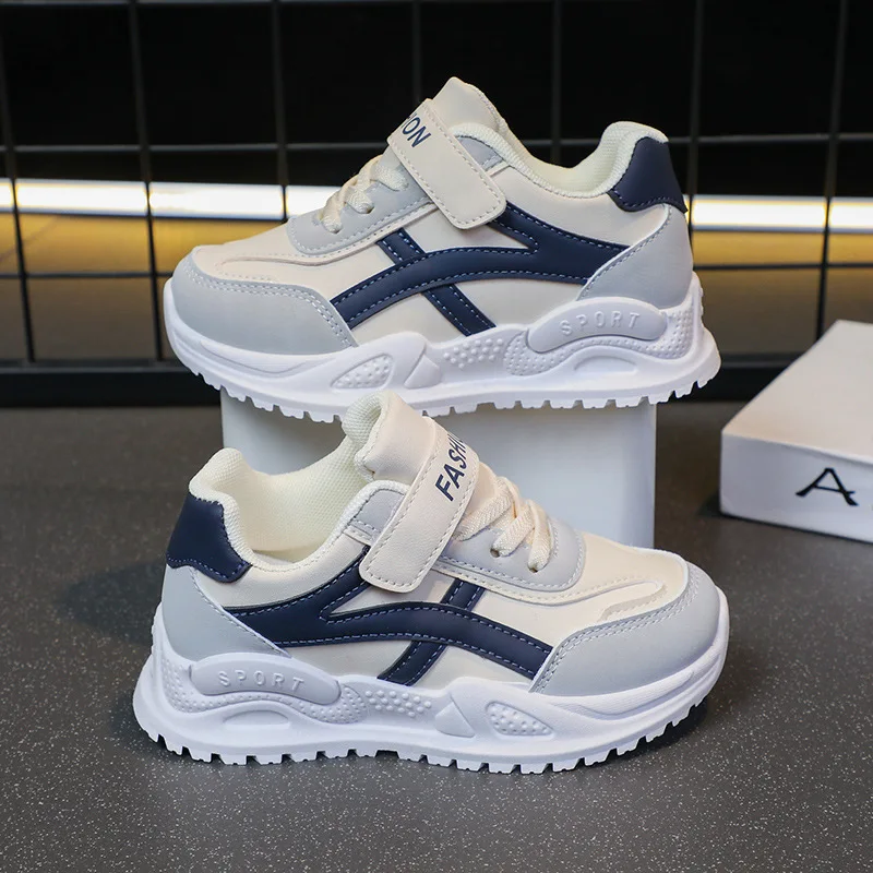 

2025 Spring and Autumn New Soft Bottom Anti slip Middle and Large Children's Versatile Comfortable Casual Sports Shoes