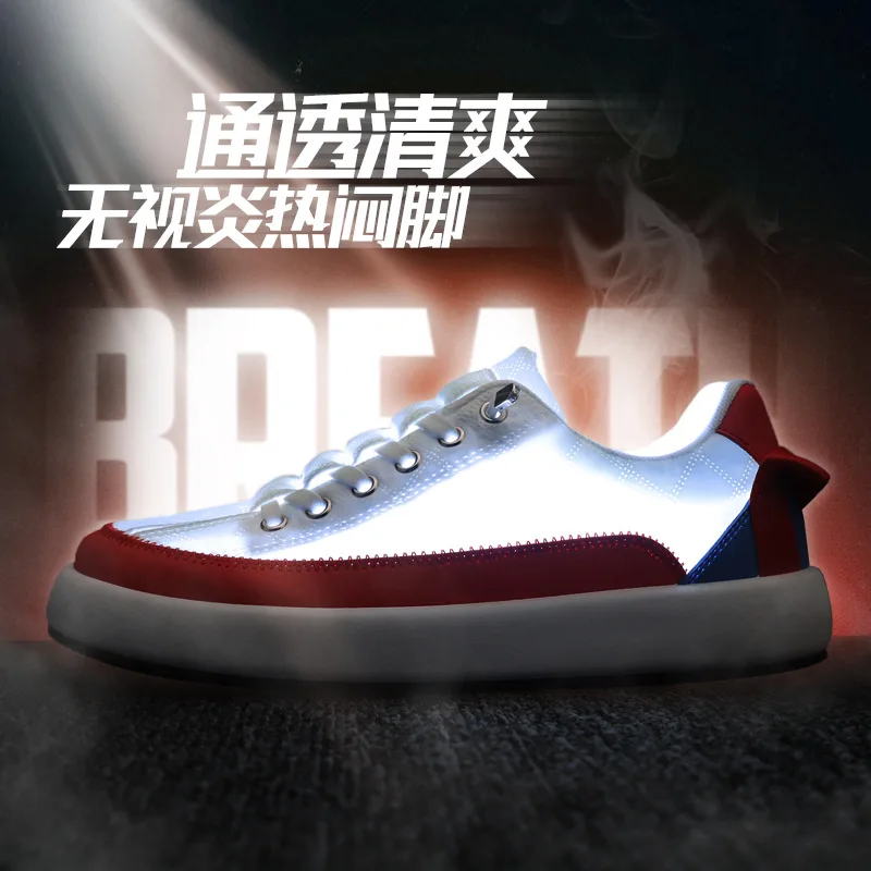 Nam Sneakers Cổ Thoáng Khí Cao Tăng Lên Nền Tảng Giày Xu Hướng Hỗn Hợp Màu Sắc Nhẹ Ngoài Trời Dễ Dàng Phù Hợp Với Giày Thể Thao