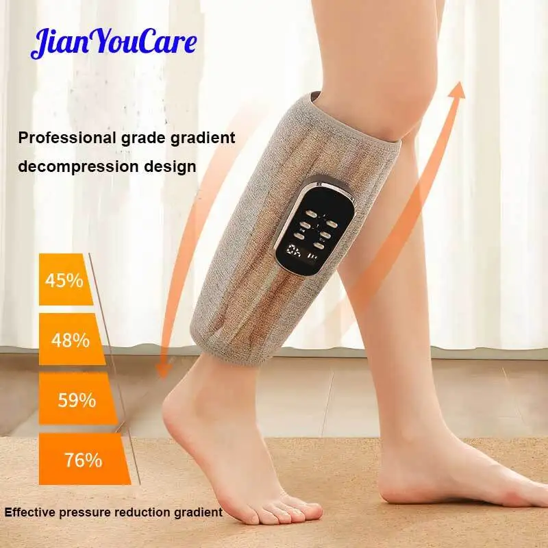 Microcurrent Foot air pressure Vibration Leg Massager Hot Compress Finger like promotes blood circulation Gradient decompression