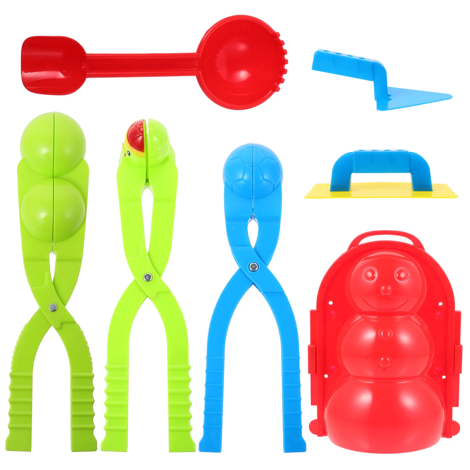 7 Pcs Snowglobe Snowball Kids Outdoor Activities Toy Winter Tools Maker Clip Clips Fight Making Toys Supplies Child