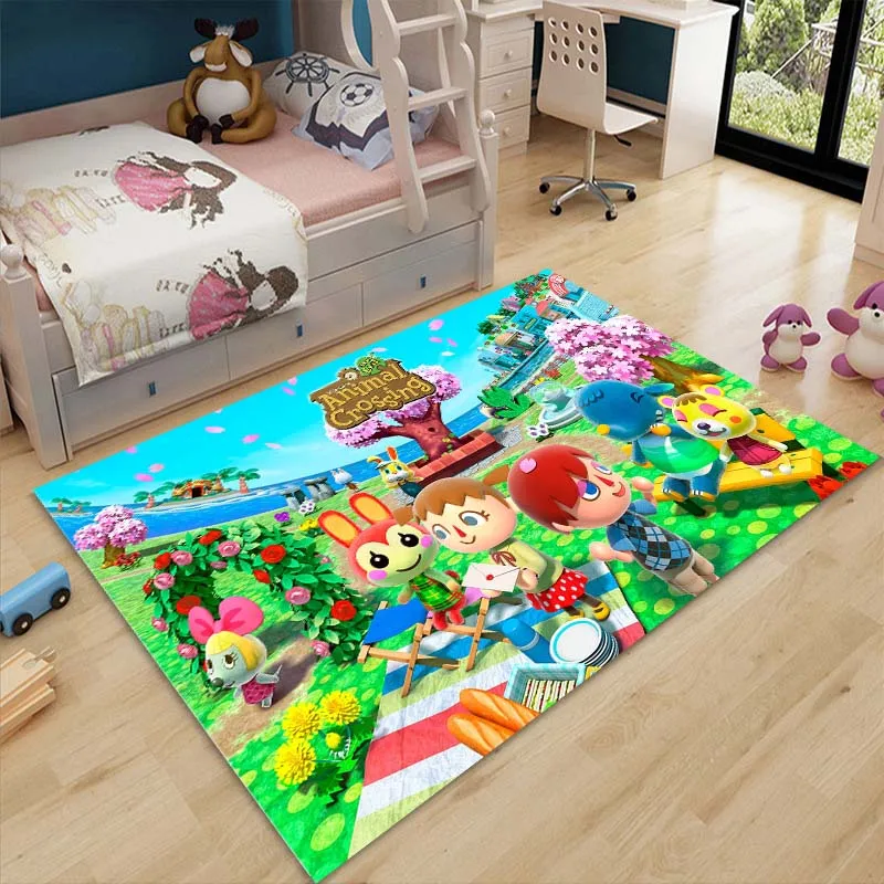 Cartoon Animal Forest Baby Creeping Mat Child Area Floor Play Mat Rug Anti-skid Mat for Living Room Room Bedroom Soft Mat Gifts