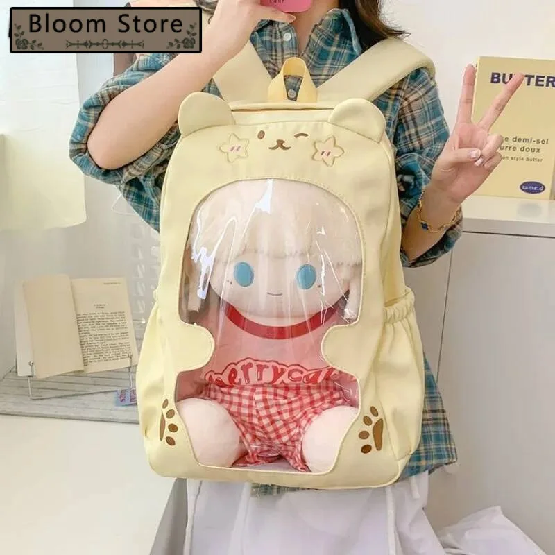Women Kawaii Cartoon Schoolbags High-Capacity Fashion Sweet Y2k Aesthetic Ita Bags Students Casual Design Chic Backpacks