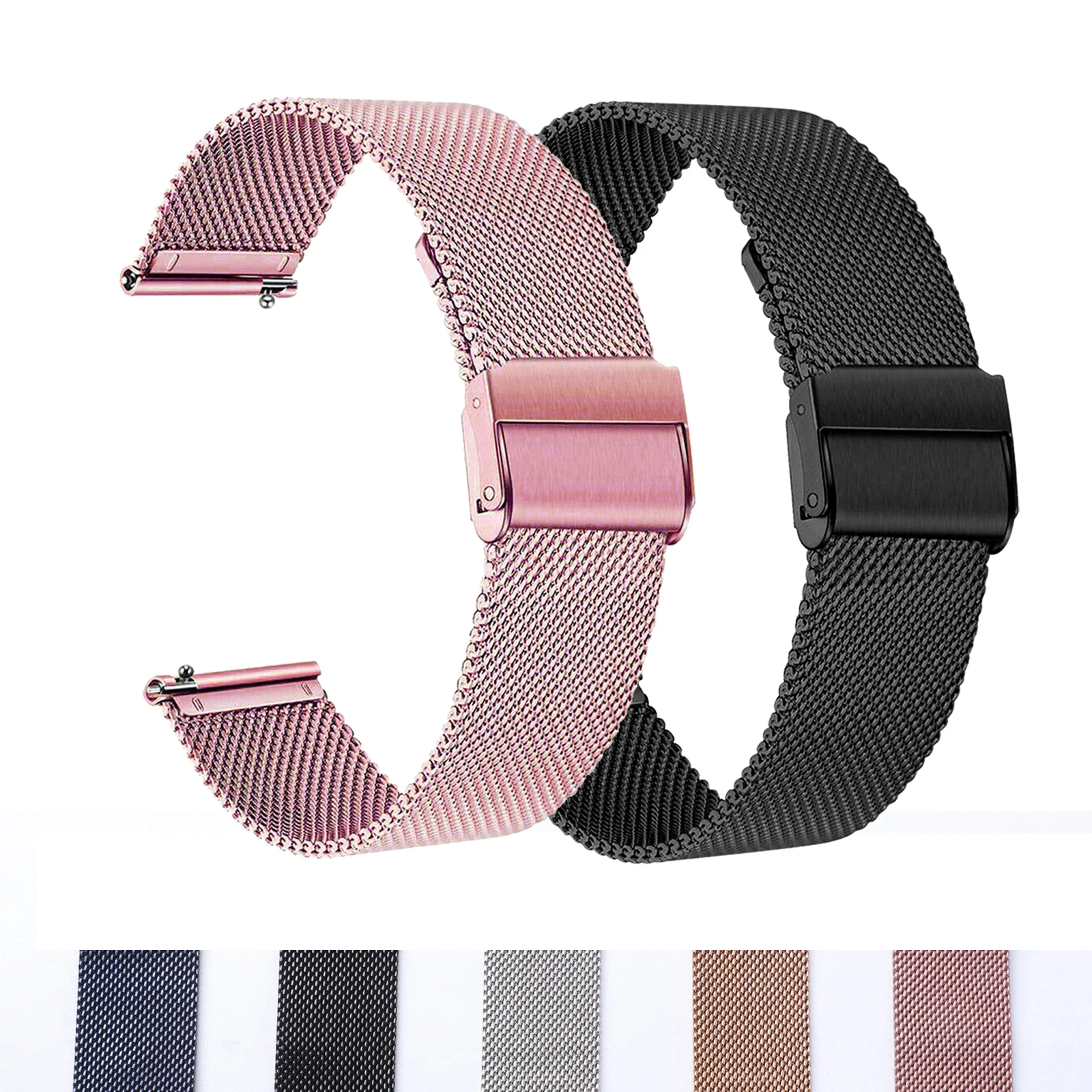 22mm Metal Watchband For OPPO Watch X Realme 3/2/S Pro Replacement Bracelet For OnePlus Watch 2 46mm Stainless Steel Wrist Strap