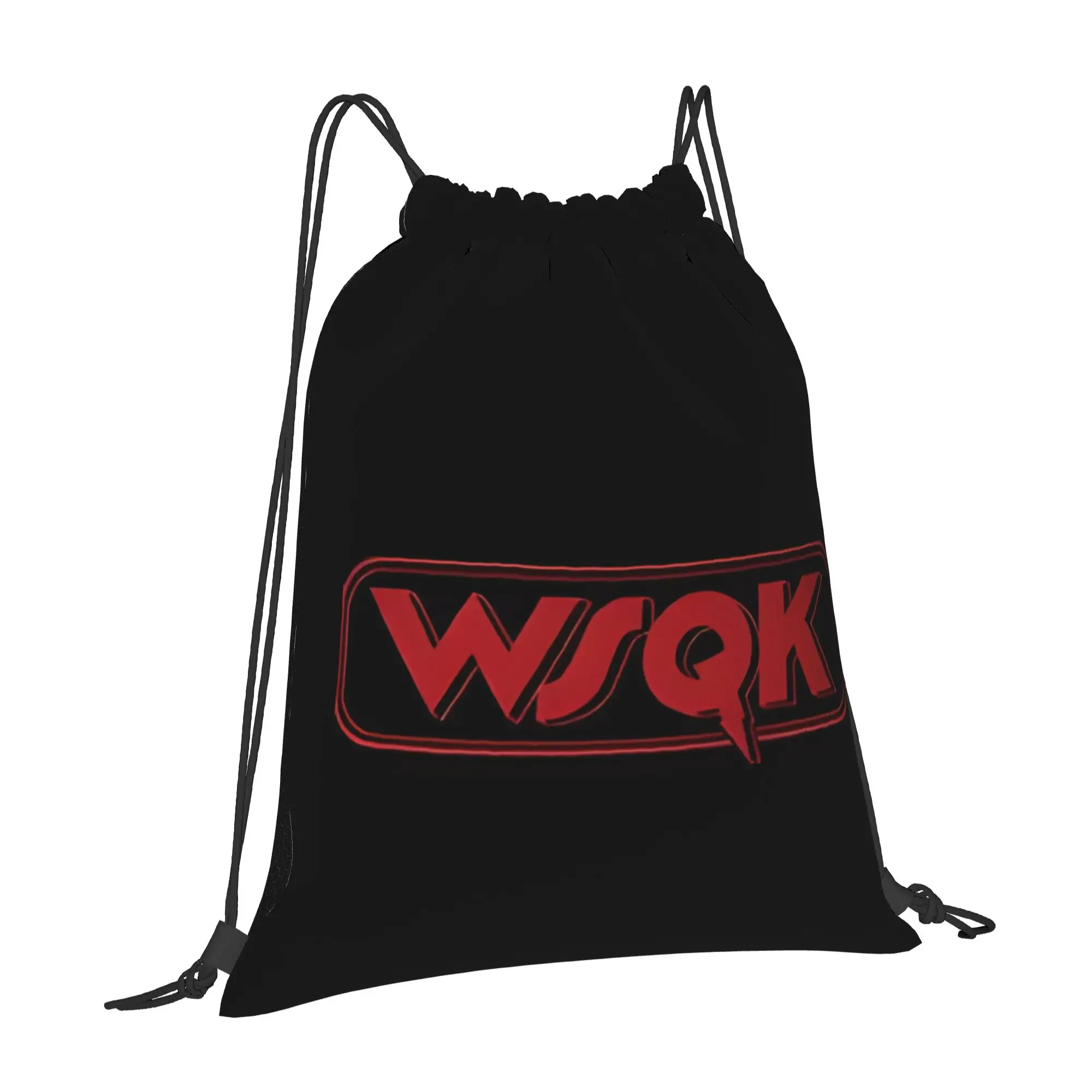 WSQK 2 WSQK Portable Shopping Drawstring Backpack Riding Backpack Gym Shoes Drawstring Bags
