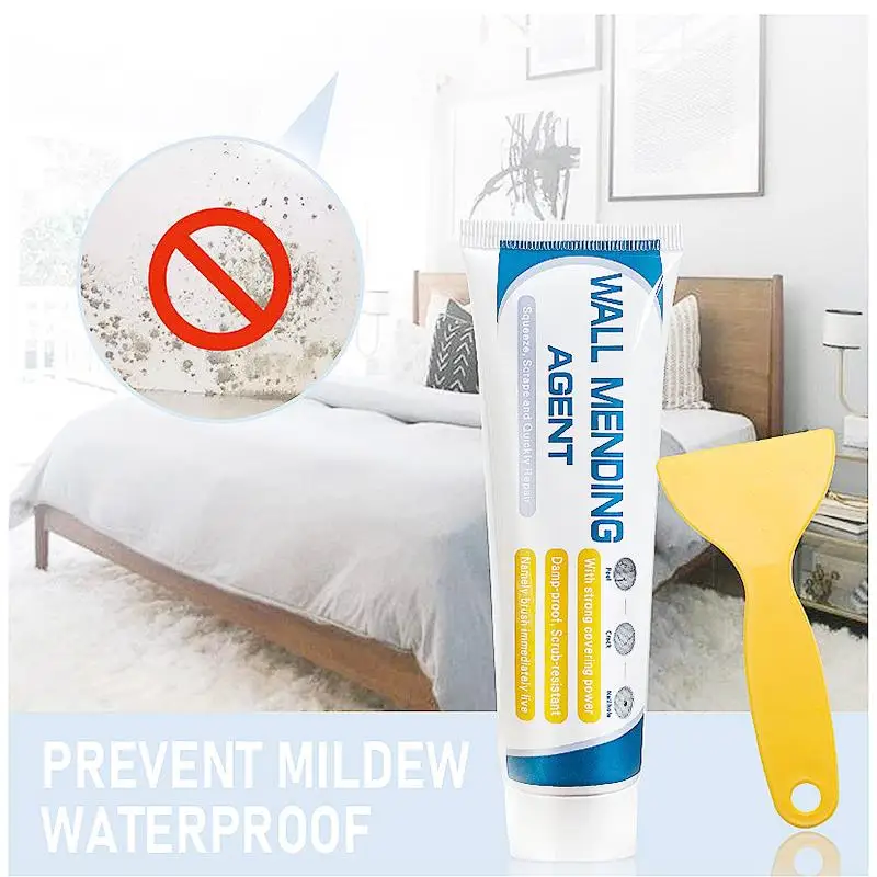 

New Tile Grout Wall Mending Agent 100g Wall Repair Cream With Scraper Paint Valid Mouldproof Quick-Drying Patch Restore