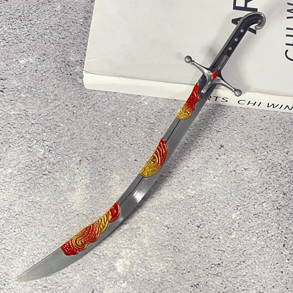 11 pulgadas Elden Katana Metal Wander Cutlass acero tamaño Real japonés Katana Original Samurai Sabre Anime Elden Ninja cuchillo juguete para regalo
