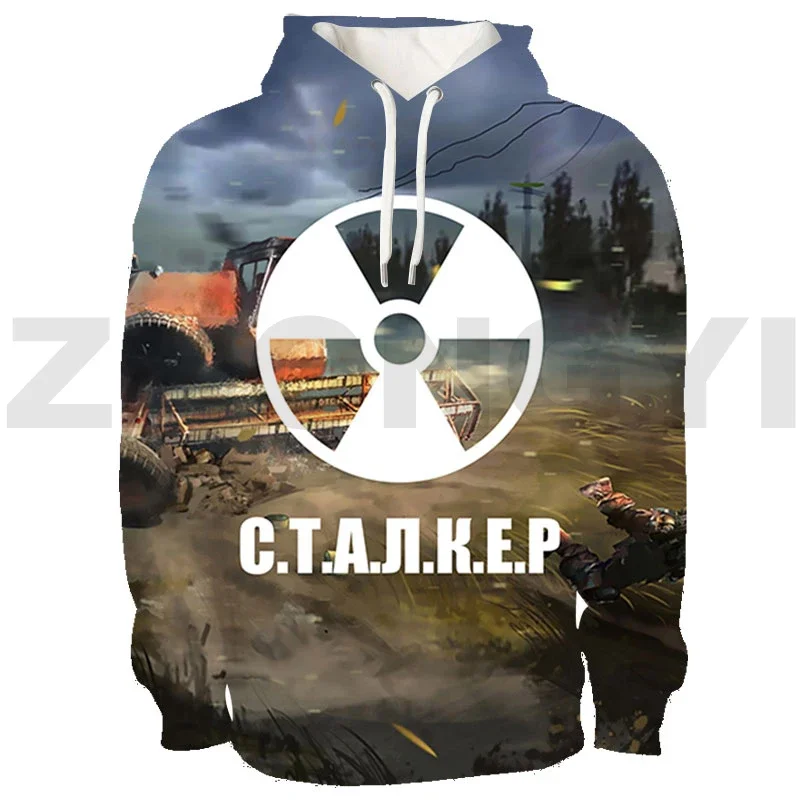 Competitive Games S.T.A.L.K.E.R. 2 Heart of 3D Hoodie Daily Shooting War Stalker 2 Student Lounge Wear Men Women Couple Clothes