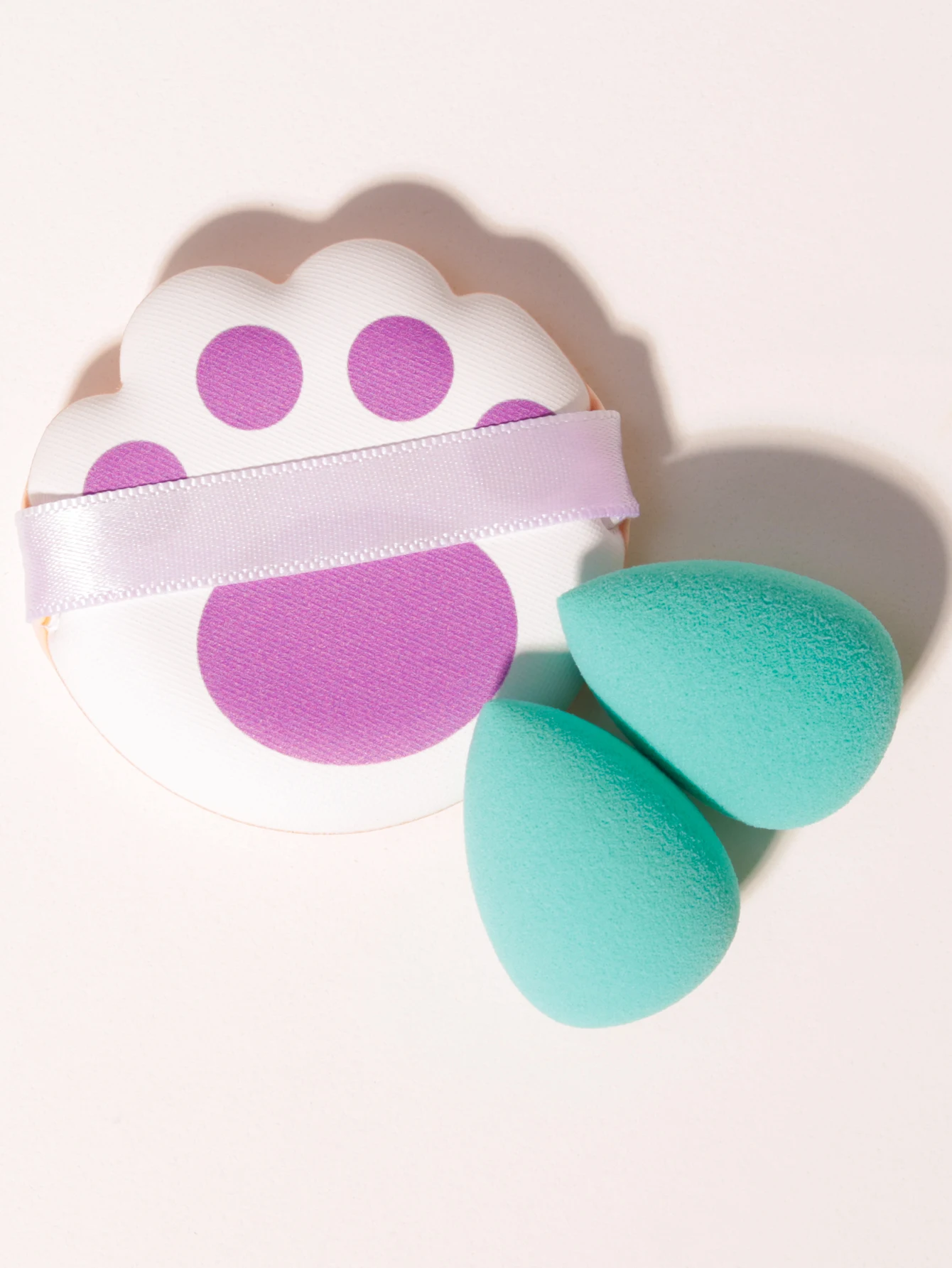 건식 및 습식 겸용 메이크업 스펀지 3세트, 재사용 및 세탁이 가능하며 데일리 메이크업 번짐을 위한 페이셜 메이크업 도구