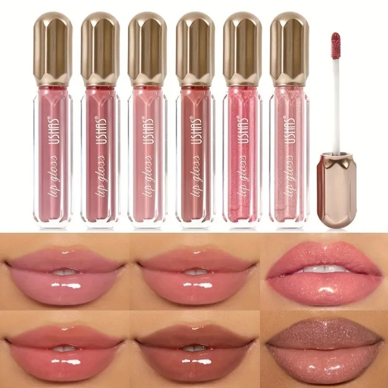 Mirror Pearl Lip Gloss Waterproof Long Lasting Moisturizing Lipstick Shine Glitter Lip Glazy Women Non Stick Cup Lip Tint Makeup