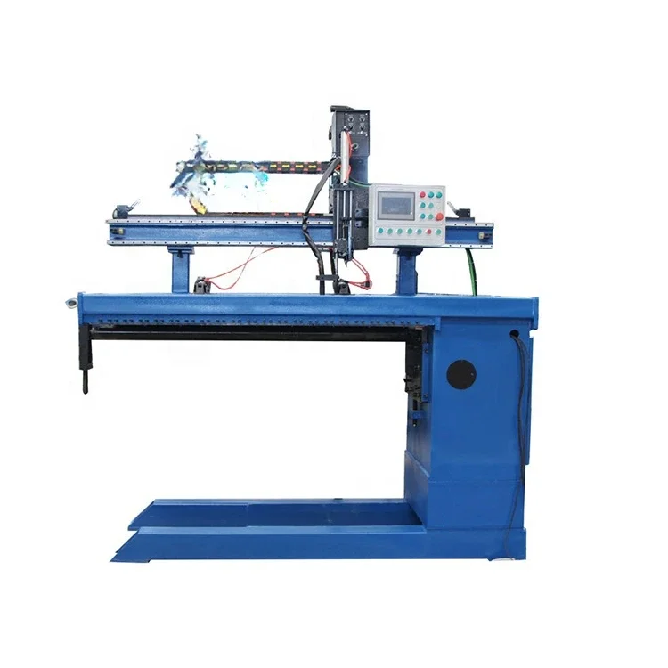 ماكينة لحام التماس الخطي الأوتوماتيكية TIG ماكينة لحام التماس من الفولاذ المقاوم للصدأ لحام التماس الأسطواني 1200 مللي متر