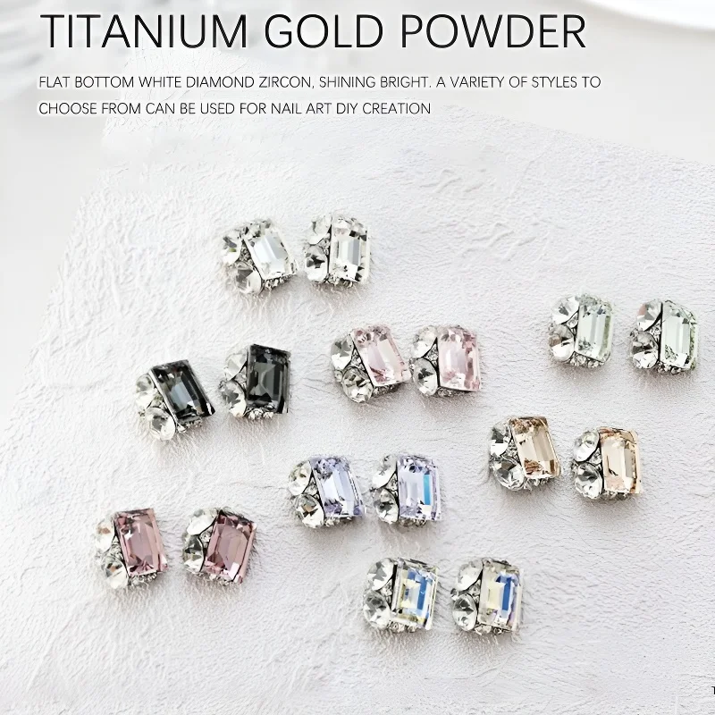 12 個ネイルアートラインストーンクリスタルアクリルダイヤモンド混合形状スパークル DIY ネイル高級マニキュアアクセサリー