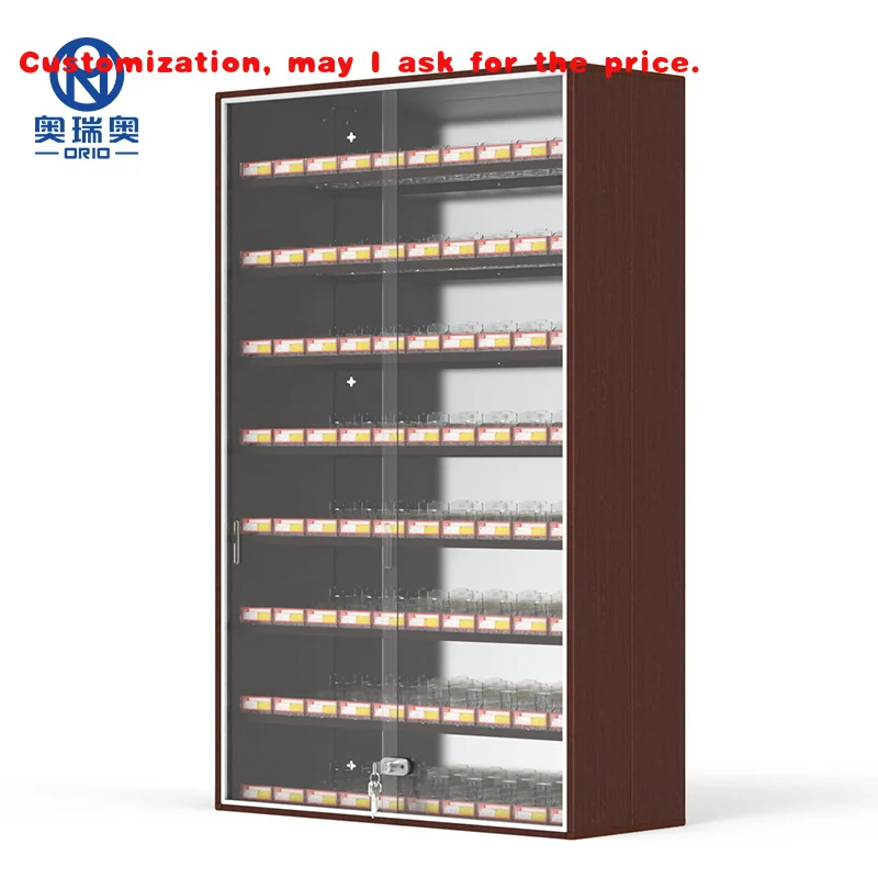 

custom.Loaded Pack Rack Display Cabinet With Door Lock