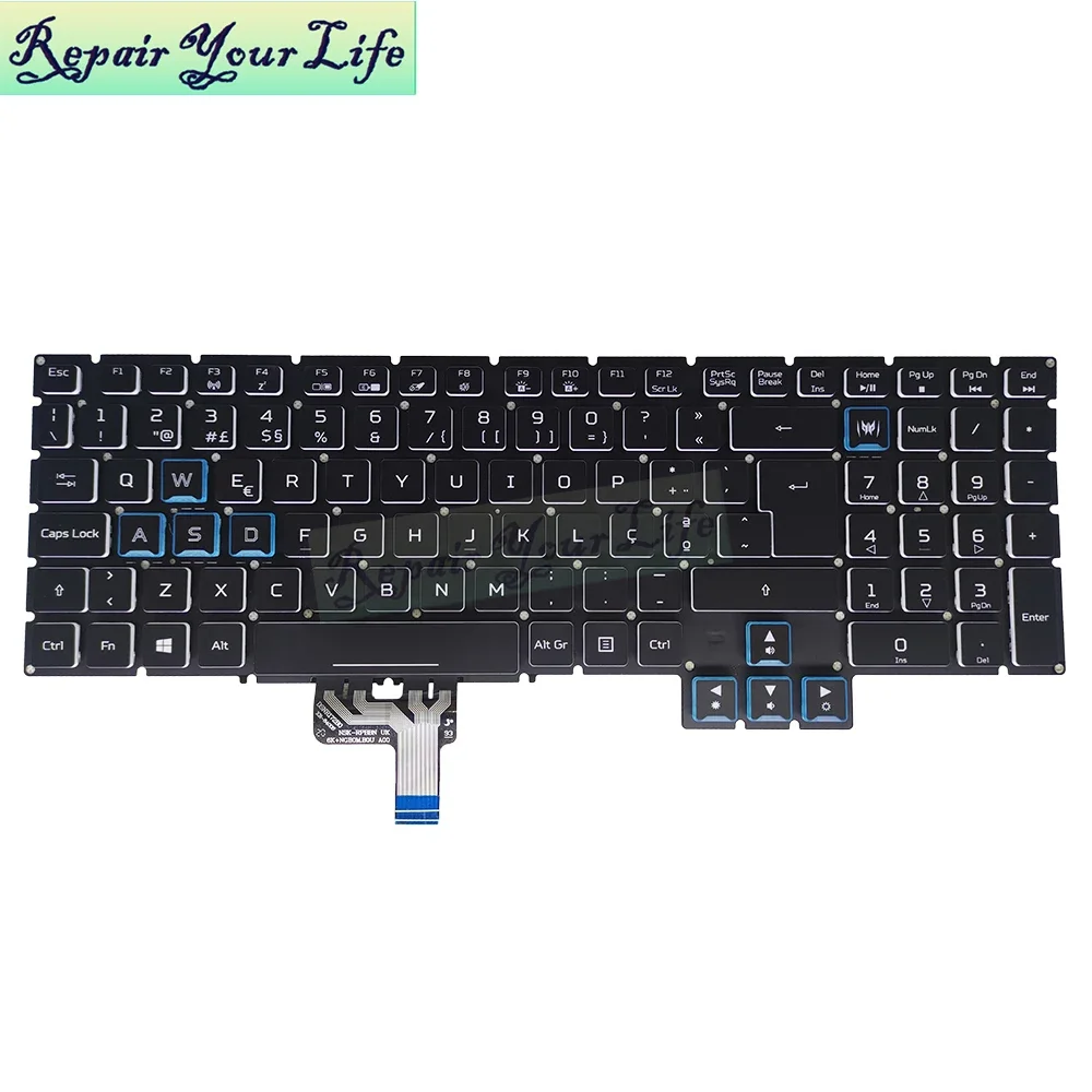 PT-PO BR Portuguese Keyboard for Acer Predator Helios PH717-71 Gaming Laptop Replacement Keyboards Brazil Brazilian