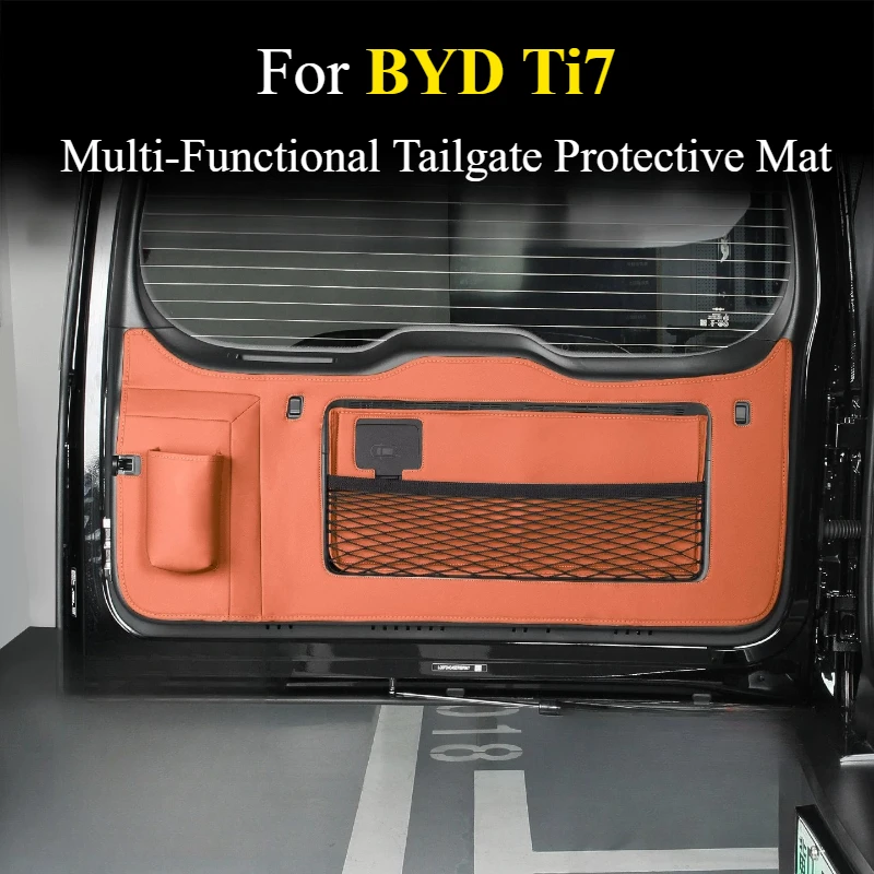 For BYD Ti7 Trunk Anti‑Kick Mat Tailgate Anti‑Collision Anti‑Scratch Protective Pad Custom Precise Fit Interior Mod Accessories