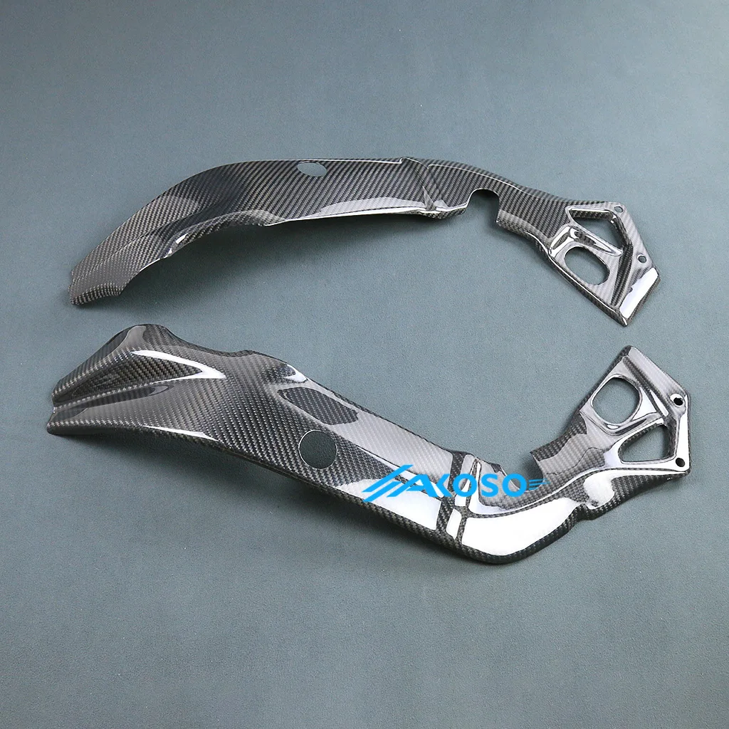 Für BMW S1000RR 2015 2016 2017 2018 Vollständige 3K Trockene Kohlefaser Motorradverkleidungen AKOSO 윙렛 Zubehör für Modifikation