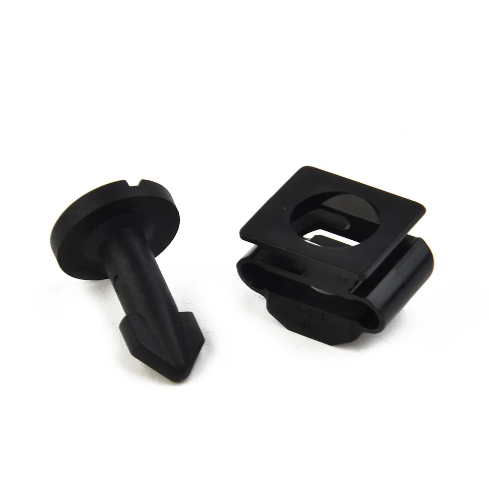 Car Engine Cover Stay Grommet And Stud 91501SS8A01 91601SS8A01 For Honda Plastic Black Auto Replacement Accessories