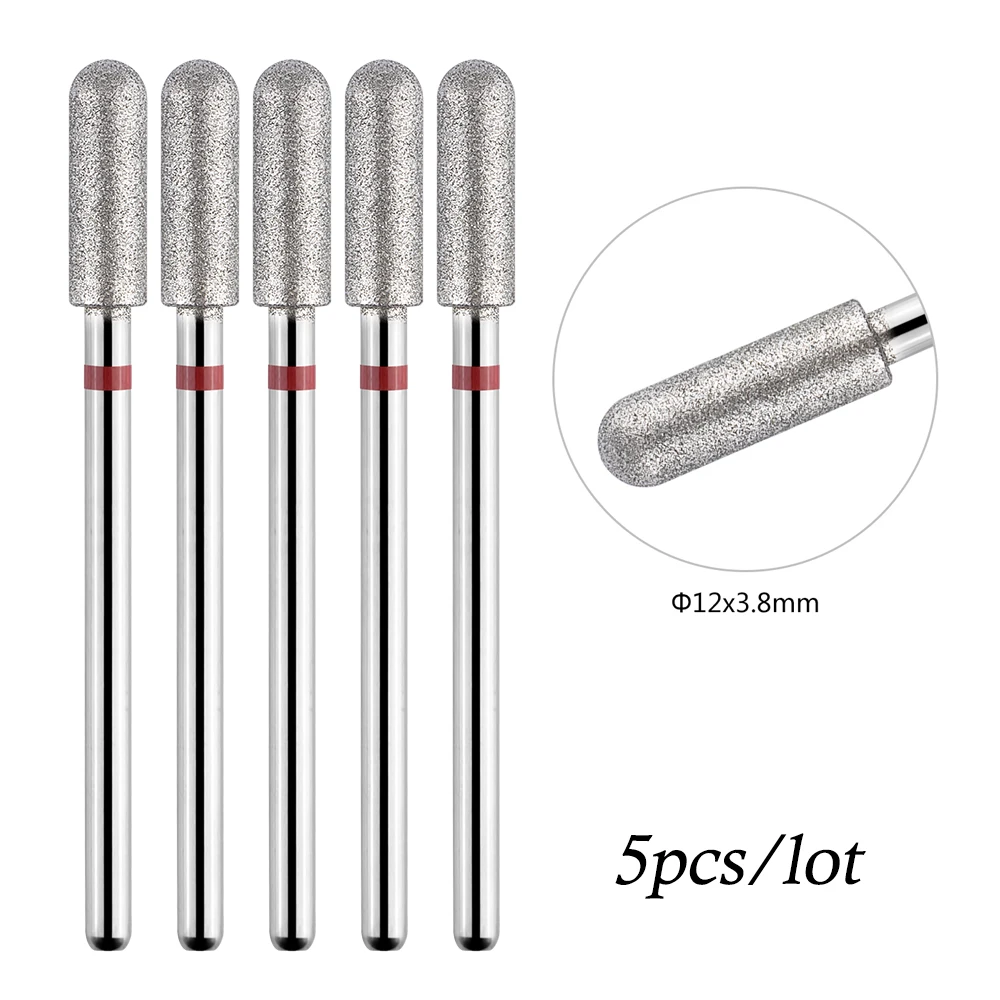 5 teile/los Bohrer Bits für Nägel Diamant Köpfe zu Nägel Fräser für Maniküre Häutchen Nagel Cutter Tipps Zubehör Werkzeuge – Detail 2