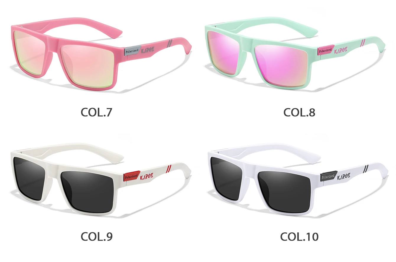 KAROS 2-teiliges polarisiertes Sportbrillen-Set für Damen und Herren, UV400-Schutzbrille zum Angeln, Radfahren, Fahren, Reisen und Wandern, YZ23 – Detail 4