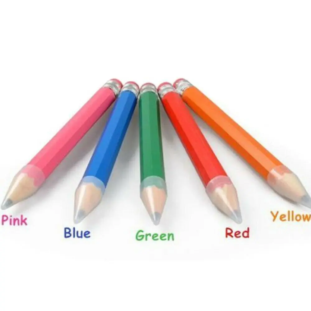 Fashion Wooden Giant Pencil With Eraser 18/35CM Large Wood Pencil Performance Prop Novelty Toy Big Pencil School Office