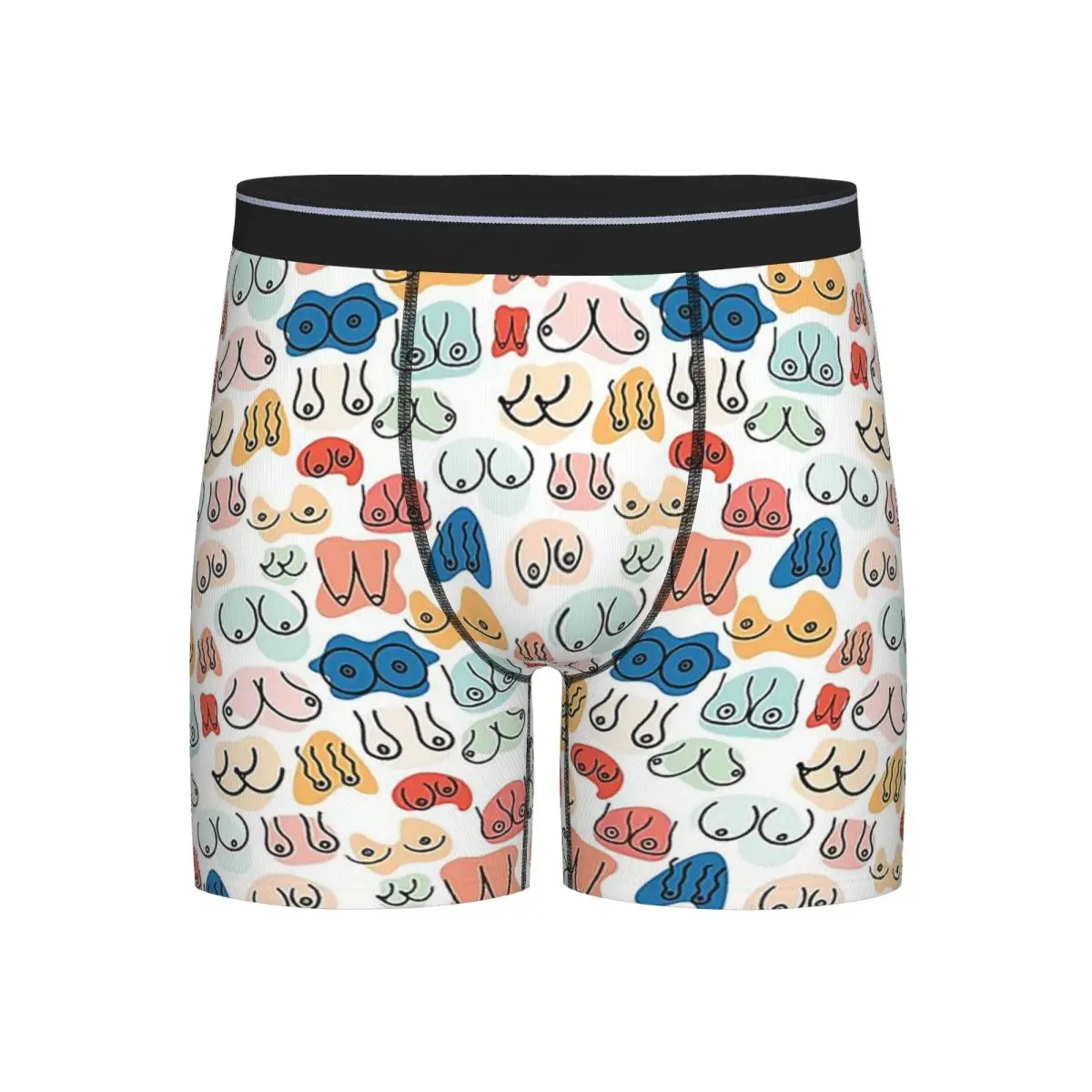 

Long Boxer Underpants Shorts Boobs 1 Panties Men Soft Underwear for Homme Man Boyfriend Gifts