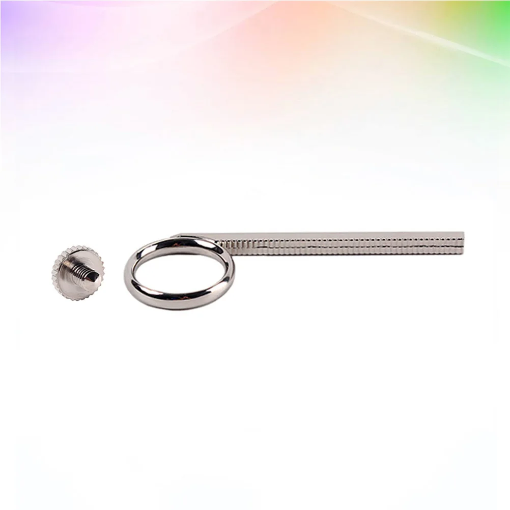 2 قطعة معدنية فضية البوق حلقة سحب الشريحة إصبع استبدال ملحق لعشاق البوق قوي خفيف الوزن وسهل الاستخدام #5