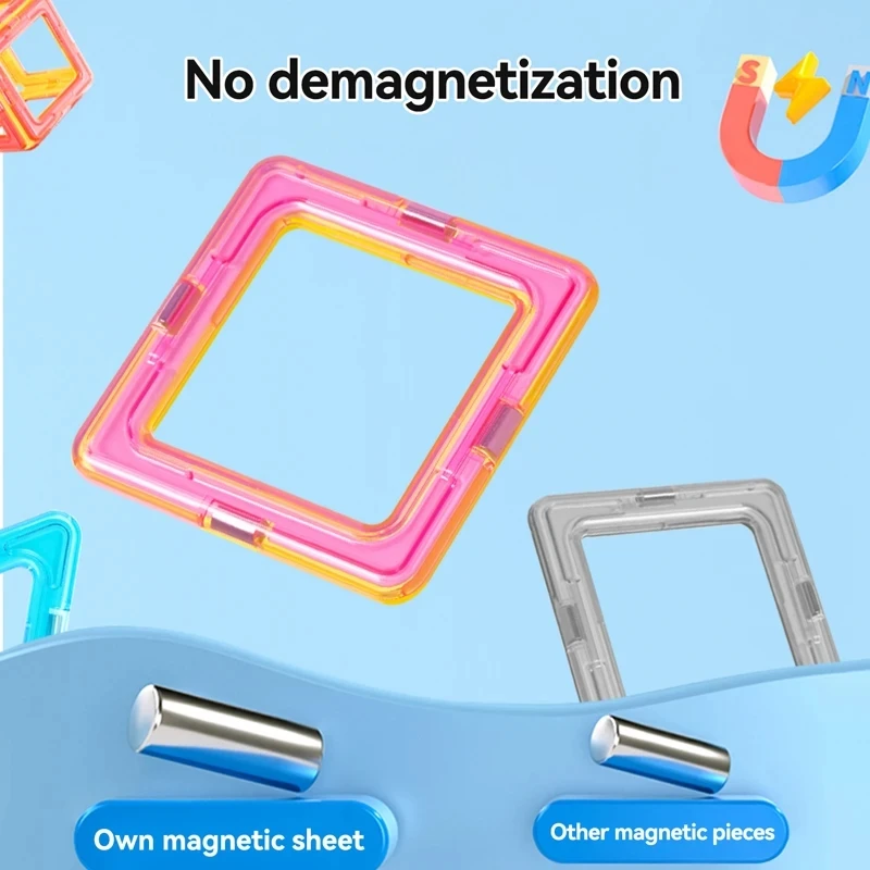 Magneti giocattoli per bambini 30-168 pezzi blocchi magnetici di medie dimensioni costruttore magnetico Designer Set giocattoli educativi per bambini