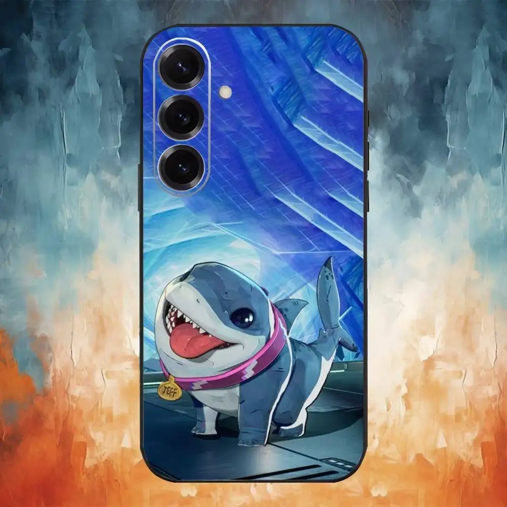 J-Jeff The Land Shark Phone Case For Samsung Galaxy A73,A72,A71,A70,A53,A52,A51,Others Soft Black Cover