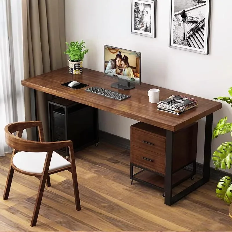 Modern Home Study Computer Table Office Gaming Writing Drawers Wooden Computer Desks Storage Set Mesa Para Computador Ornament