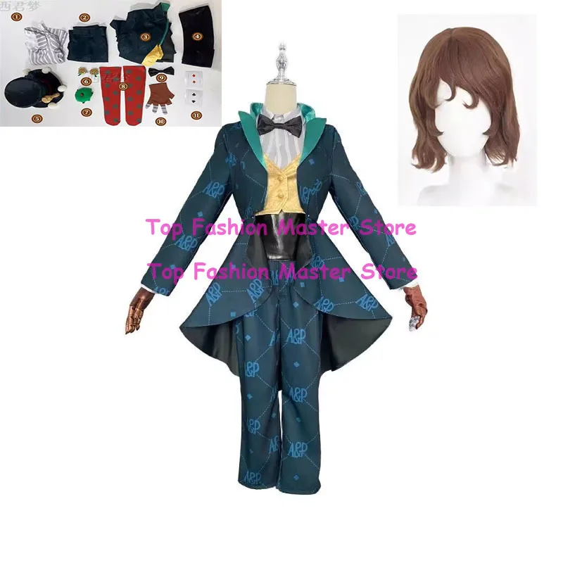 

Host Gardener Cosplay Emma Woods Game Identity Ⅴ Costume Uniform Hat Shirt Jacket Gloves Suit Halloween Party Perform Outfit