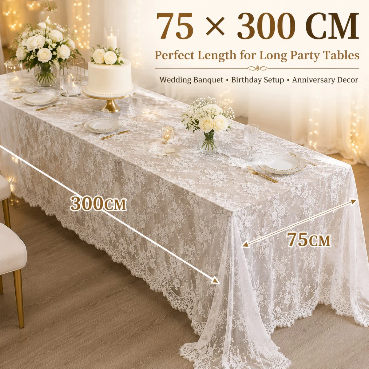 White Floral Lace Table Runner - đánh giá và giá Christmas Table Runner