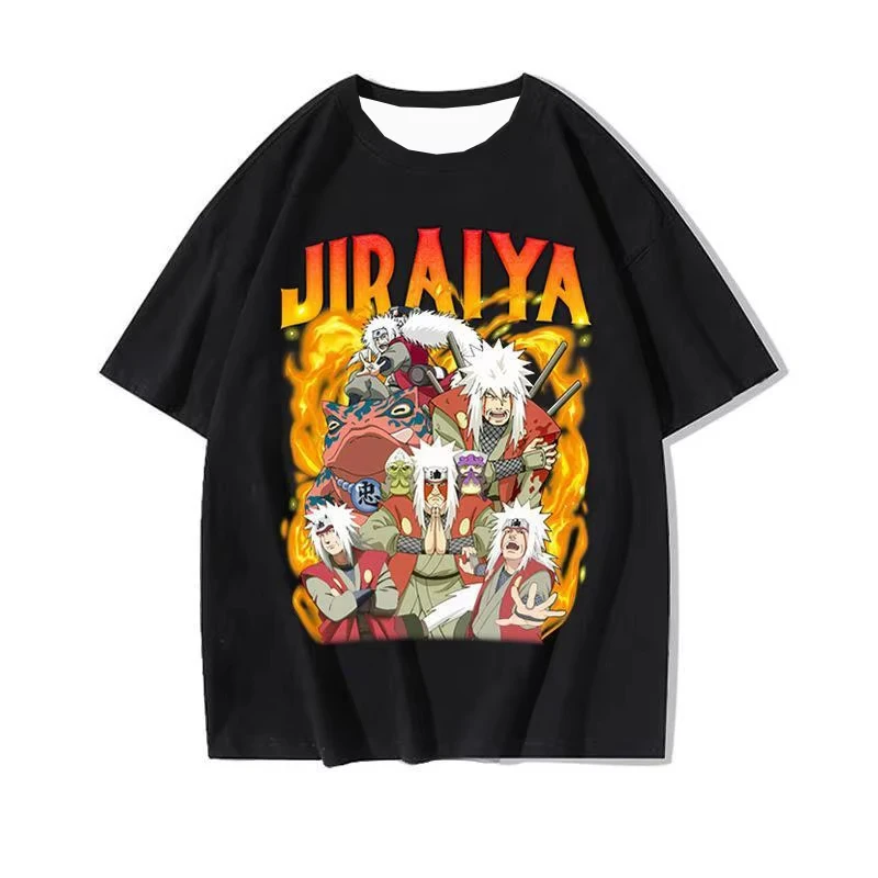 مينيسو واحد من The Three Ninja، The Lecherous Sage Jiraiya؛ تي شيرت ناروتو للرجال والنساء، لو فيت، كم قصير