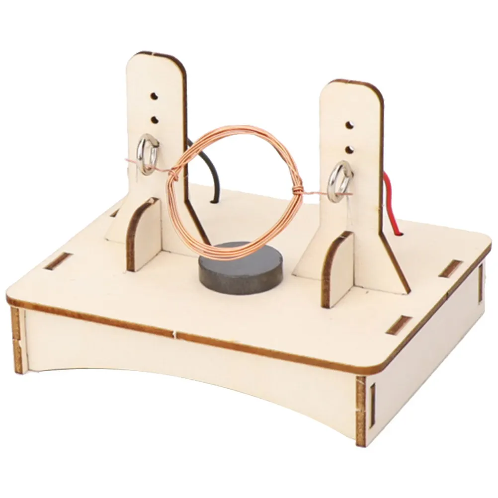 

1Set DIY Science Experiment Kit Wooden Motor Assembly Educational Stem Project Kids Electric Motor Learning Wooden DIY Toy