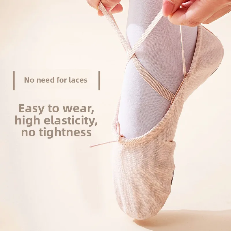 2026 New Professional Ballet Dance Shoes for Women Student Practice Shape Training  Claw Flat Heel Elastic Band Sport Shoes