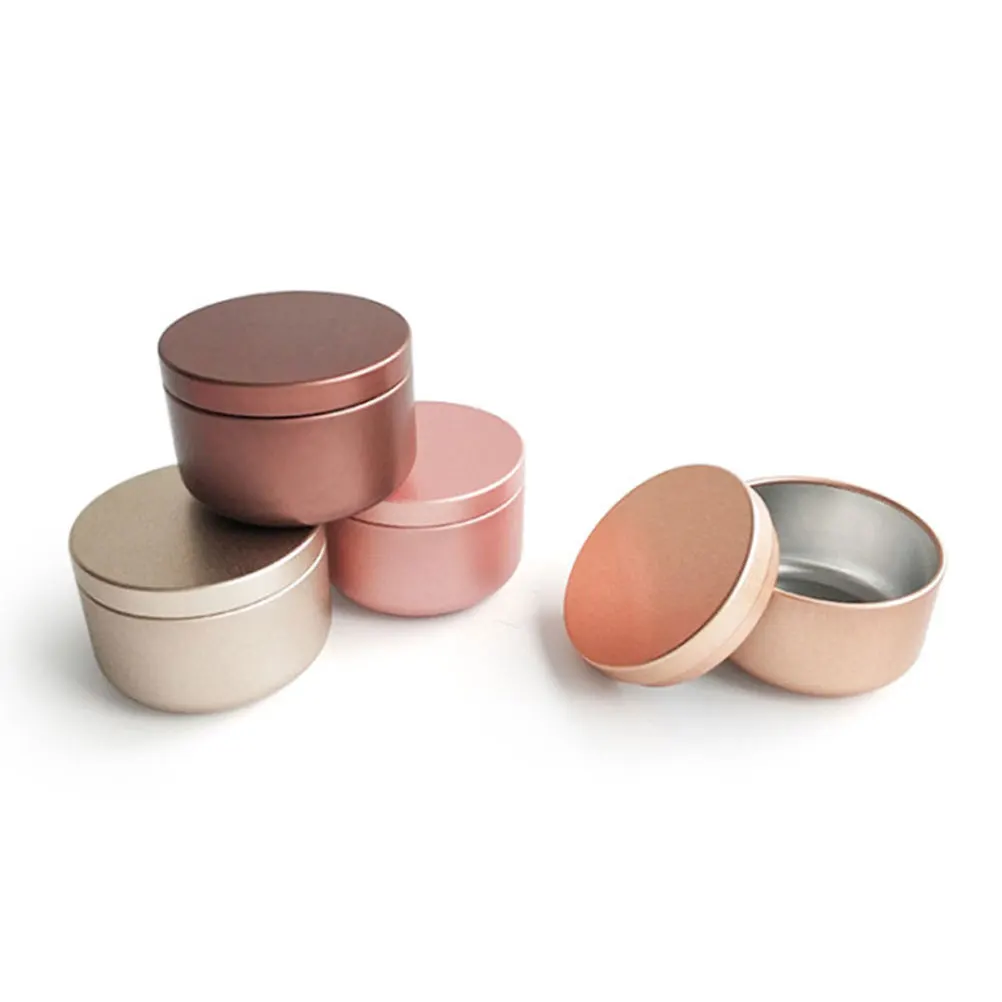

5 Pcs Aluminum Can Lotion Storage Jars Mini Balm Cream Tin Tea Cans Round Containers Portable Travel Outdoor Camping Compact