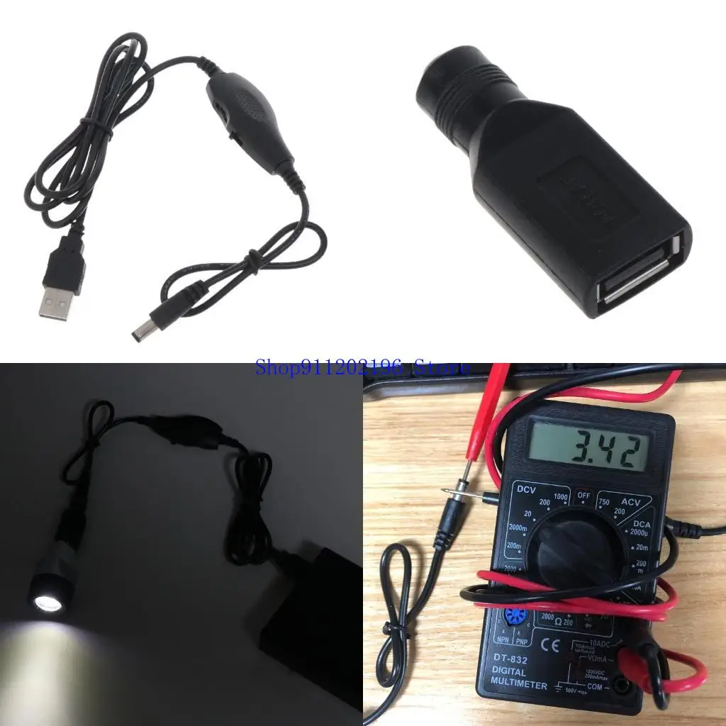 

P82A Universal USB Speed Control/LED Dimmer Switch Cable for 5V Single Color LED