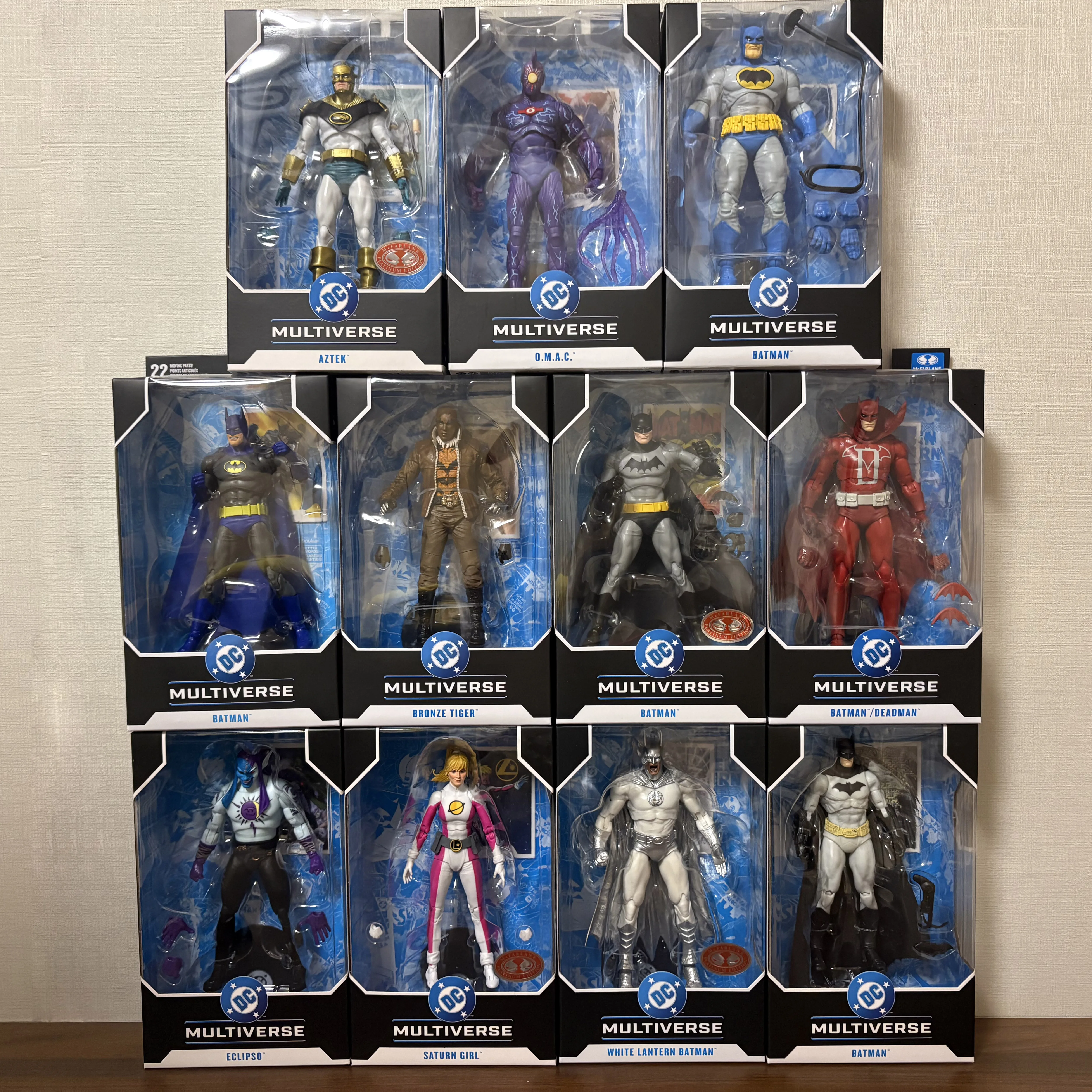 Mcfarlane Toys Deadman/New 52/Dark Knight/Omac/Aztek/Saturn Girl/Eclipso/Bronze Tiger/White Lantern Batman 7in Action Figure