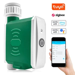 Tuya ZigBee Watering Timer Drip Irrigation Controller Automatic System APP Control Compatible with Amazon Alexa and Google