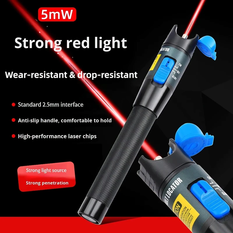 

Fiber Optic Tool Tester Pen 5/10/50MW Laser Pointer Visual Fault Locator FTTH Optical Laser Pen SC/FC/ST Red Light Power Meter