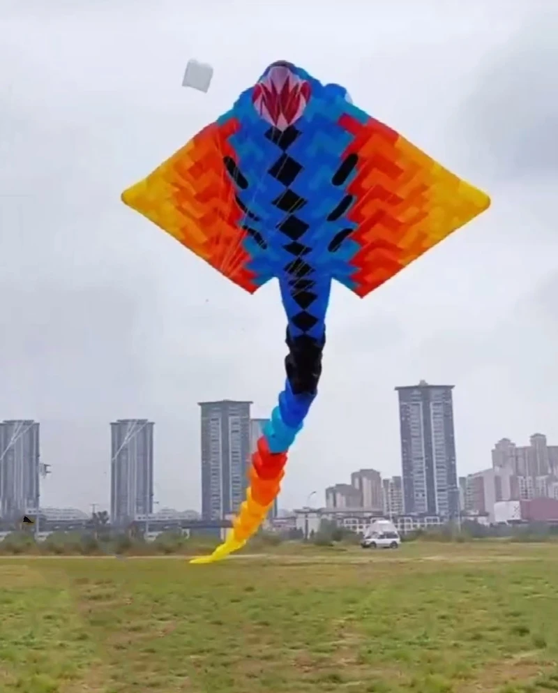 15m duivel vis vliegeren grote zachte vlieger voor volwassenen vliegers hanger professionele vlieger opblaasbare draak vliegerlijn vliegende draak