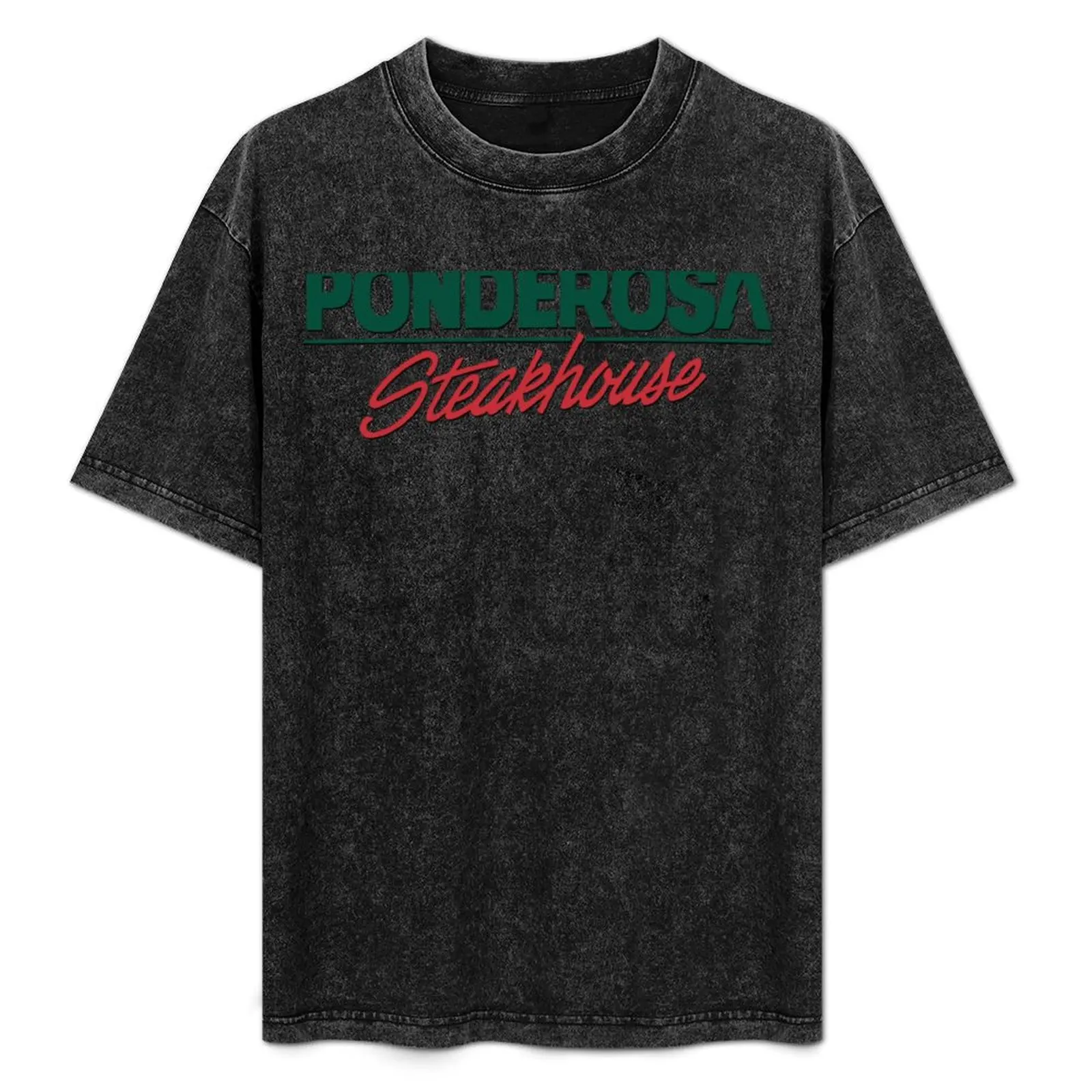 

Vintage Ponderosa Steakhouse Logo T-Shirt Casual Work Wear T-Shirt