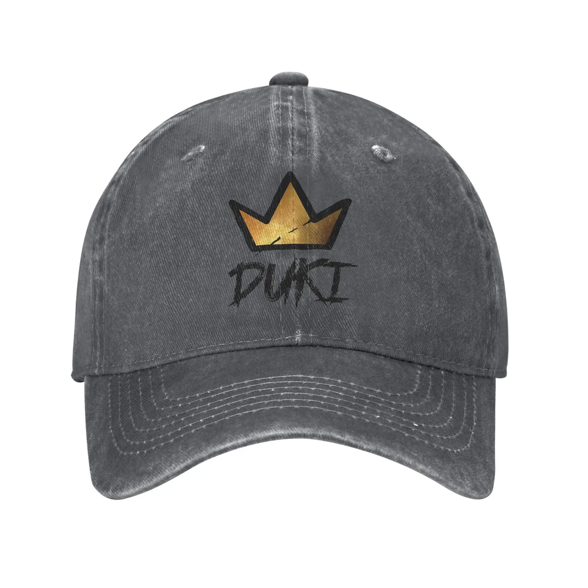 Duki Trap Rap Duko Washed Baseball Cap  Design Print Sun Trucker Hat Summer Women Men Tennis Skate Baseball Caps