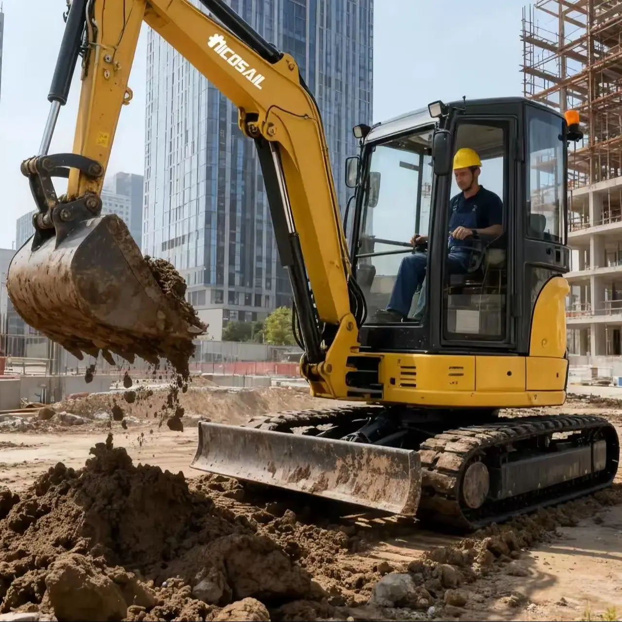 حفارة صغيرة 3.5 طن CE Euro 5 EPA Kubota محرك معبأ حفارة زاحفة صغيرة 1 طن 2 حفارة حفارة منزلية #1