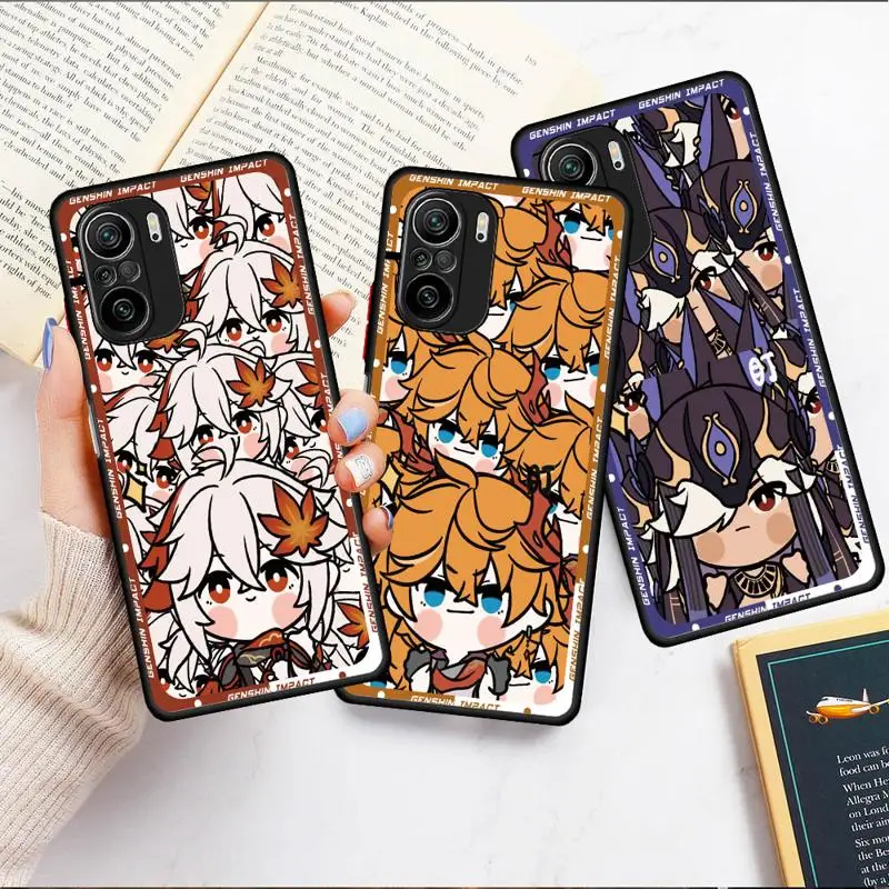 Cute Tartaglia Childe Cyno phone cases for Redmi Note 12S 11 case K40 8 10S 11Pro 10 13 8T 9 11S 10 Lite 12 Luxury Cover funda