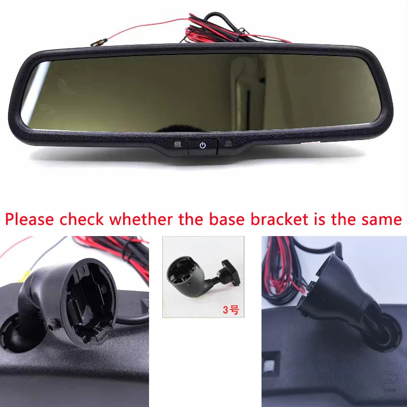 Auto Dimming Rear View Interior Mirror Anti-glare Back Up Mirror with Special Bracket For VW POLO Magotan Phaeton Santana