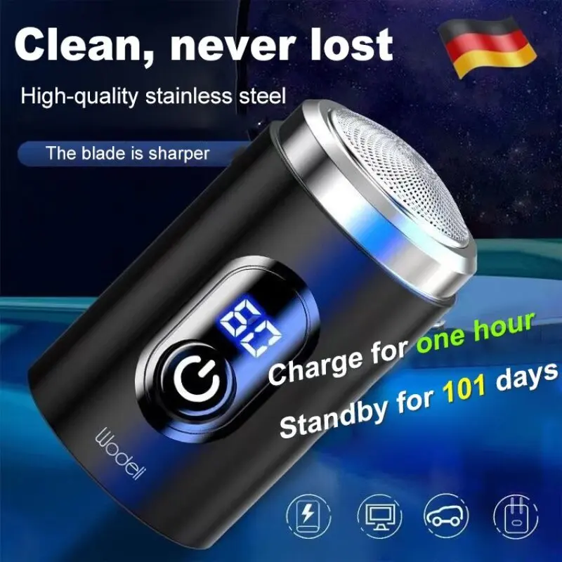 Multifunctional Shaver Smart Electric Shaver LCD Digital Display  Floating Razor Multi-function USB Rechargeable Washing Shaver