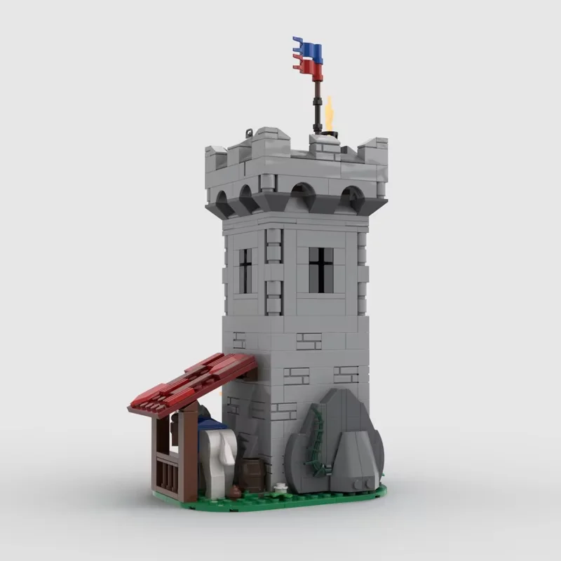

Medieval Watchtower Building Model MOC Small Part Set 369 Pieces Assembly Toy Building Blocks Decoration Set Creative Holiday Gi