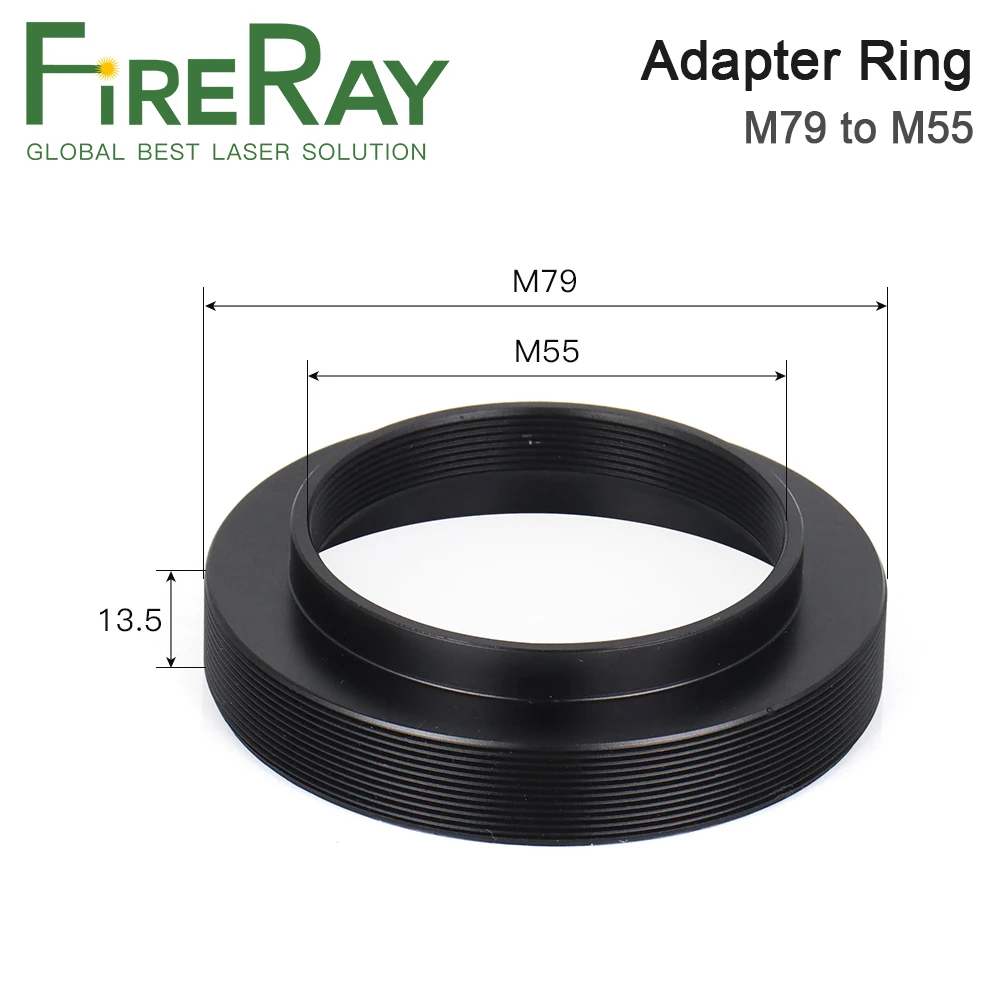 FireRay Laser Scan Lens Adapter Ring M79 to M55 Width 13.5mm For Laser Marking Machine