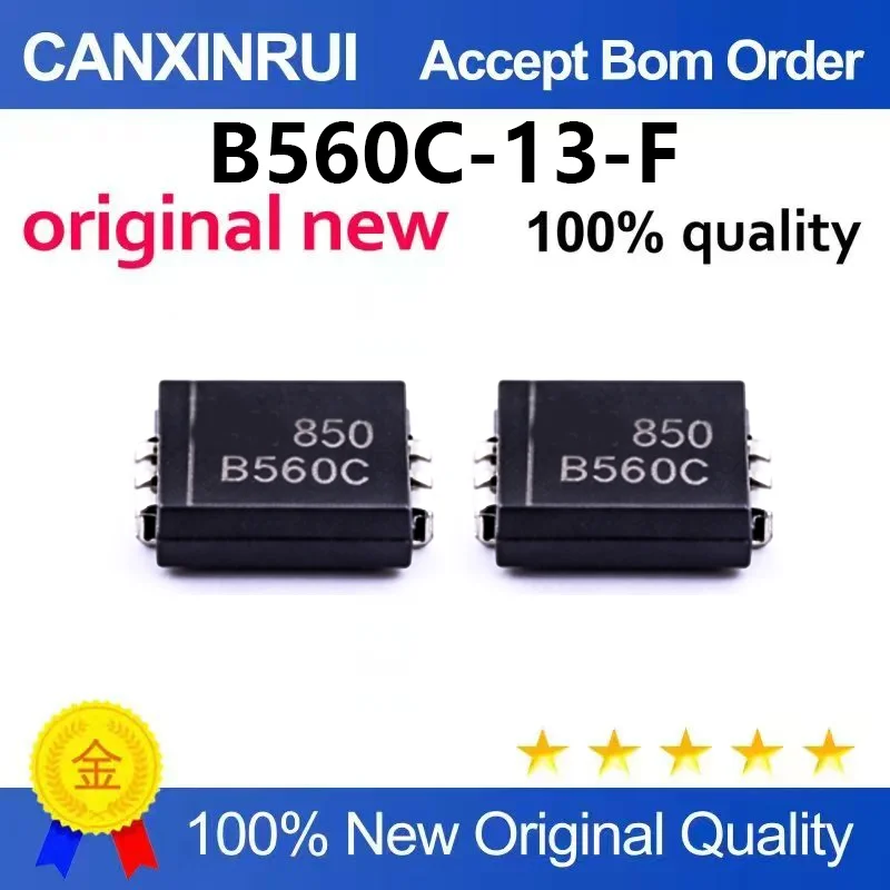(5pcs-100pcs)Brand new original B560C-13-F silk screen B560C Schottky diode 5A60V SMC patch DO-214AB