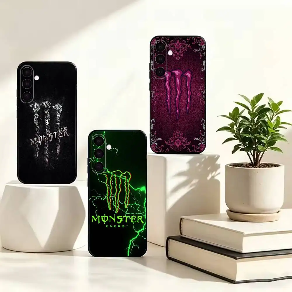 Great Cool-Monster Energy   Black Soft Silicone Phone Case For Samsung Galaxy A73 A72 A71 A70 A53 A52 A51
