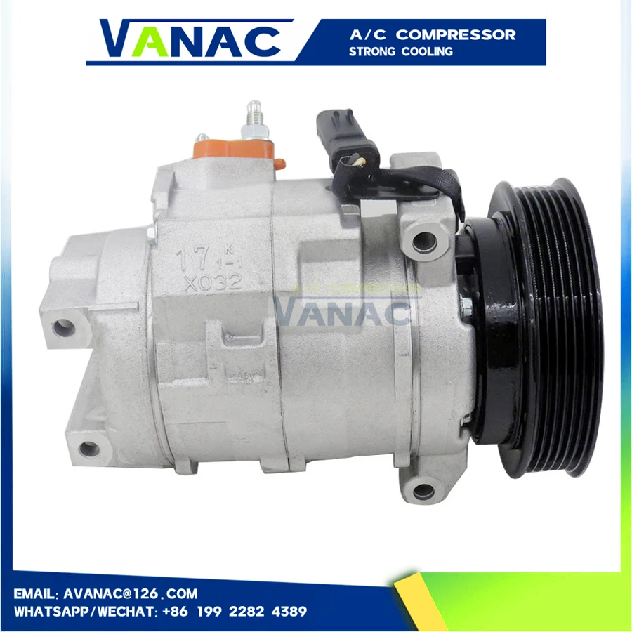 Air Ac Compressor for Chrysler Pacifica/Dodge Caravan 2.4L 3.5L 10S17C 5005496AD 5005496AE 5005496AF 5005496AG 447220-4683 67342